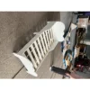 Kinderbed 140 X 70 Cm Peuterbed Met Valbeveiliging, Lattenbodem, Wolkenontwerp 3 8 Jaar, Zonder Matras, Wit