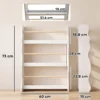 Kinderboekenkast, Wandgemonteerd Kinderrek Met 3 Niveaus, Wandrek Met Kantelbeveiliging 60 X 15 X 73 Cm Wit