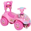 Kinderglijauto Met Muziek, Claxon, Licht, Anti kantelbeveiliging & Opbergruimte Onder De Zitting, 18 36 Maanden, Roze