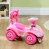 Kinderglijauto Met Muziek, Claxon, Licht, Anti kantelbeveiliging & Opbergruimte Onder De Zitting, 18 36 Maanden, Roze