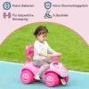 Kinderglijauto Met Muziek, Claxon, Licht, Anti kantelbeveiliging & Opbergruimte Onder De Zitting, 18 36 Maanden, Roze