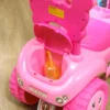 Kinderglijauto Met Muziek, Claxon, Licht, Anti kantelbeveiliging & Opbergruimte Onder De Zitting, 18 36 Maanden, Roze