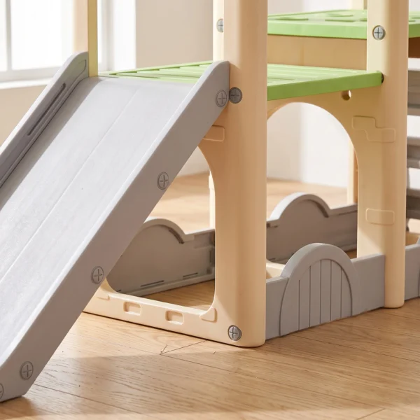 Kinderglijbaan 5 In 1 Voor Binnen En Buiten Met Klimmuur, Platformen, Opbergruimte 3 6 Jaar