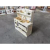 Kinderküche Kinder Holz Spielküche Zubehör Mit Licht & Sound Stoffschubladen Mikrowelle Herd Wasserhahn Ablage