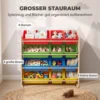 Kinderregal, 4 stufig Spielzeugregal Mit 12 Herausnehmbaren Aufbewahrungsboxen 85,5 X 40 X 88,5 Cm, Mehrfarbig