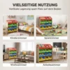 Kinderregal, 4 stufig Spielzeugregal Mit 12 Herausnehmbaren Aufbewahrungsboxen 85,5 X 40 X 88,5 Cm, Mehrfarbig