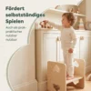 Kinderschreibtisch Mit Stuhl 3 fach Höhenverstellbar Kindersitzgruppe Mit Kindertruhenbank Griffe 1,5 3 Jahre