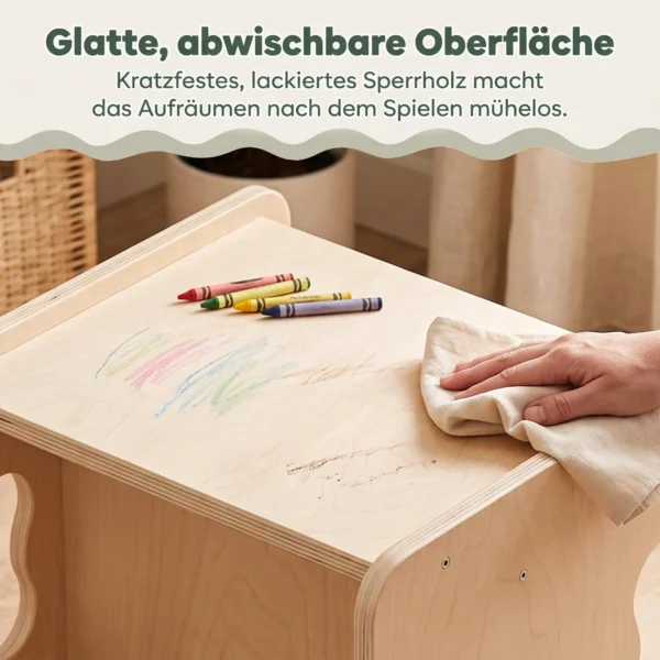 Kinderschreibtisch Mit Stuhl 3 fach Höhenverstellbar Kindersitzgruppe Mit Kindertruhenbank Griffe 1,5 3 Jahre