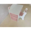 Kindertafel Met Stoel 2 delige Kinderzitgroep Met Boekenplank Lade Vos ontwerp Voor Kinderen 3 8 Wit+Roze