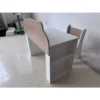 Kindertafel Met Stoel 2 delige Kinderzitgroep Met Boekenrek Opbergvak Beer ontwerp Voor Kinderen 3 8 Wit