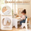 Kindertafel Met Stoel 2 delige Kinderzitgroep Met Lade Afgeronde Randen, Ruimtebesparend Voor Kinderen 3 8
