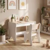 Kindertafel Met Stoel 2 delige Kinderzitgroep Met Lade Afgeronde Randen, Ruimtebesparend Voor Kinderen 3 8