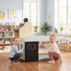 Kinderwinkel Met Krijtbord, Speelgoedvoedsel, Scanner, Kassa, Zijplanken, 44 Winkelaccessoires Van Hout Voor Kinderen Van 3 6 Jaar