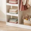 Kleiderständer Kinder Kleiderstange Mit Spiegel 5 Ablageflächen Kleiderstange Freistehend 90 X 30 X 108 Cm Weiß