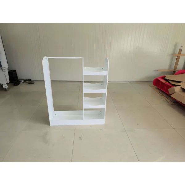 Kleiderständer Kinder Kleiderstange Mit Spiegel 5 Ablageflächen Kleiderstange Freistehend 90 X 30 X 108 Cm Weiß