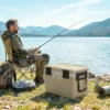Koelbox 42,6L Grote Passieve Thermobox Tot 72 Uur Koeling, Met PU Volledige Schuimisolatie Afvoerventiel Handvat, Draagbaar