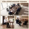 Konferenzstuhl, Atmungsaktiver Besucherstuhl Mit Armlehnen