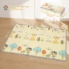 Krabbelmatte Faltbar Beidseitig Spielmatte Baby Mit Fuchsmotiv 200 X 150 Cm Rutschfest Wasserdicht Für Kinder 0 3 Jahre
