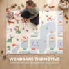 Krabbelmatte Faltbar Beidseitig Spielmatte Baby Mit Tiermotiv 200 X 150 Cm Rutschfest Wasserdicht Für Kinder 0 3 Jahre