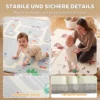Krabbelmatte Faltbar Beidseitig Spielmatte Baby Mit Tiermotiv 200 X 150 Cm Rutschfest Wasserdicht Für Kinder 0 3 Jahre