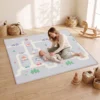 Krabbelmatte Faltbar Beidseitig Spielmatte Baby Mit Verkehrs & Dinosauriermotiv 200 X 180 Cm Für Kinder 0 3 Jahre