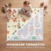 Krabbelmatte Faltbar Beidseitig Spielmatte Baby Mit Verkehrs & Dinosauriermotiv 200 X 180 Cm Für Kinder 0 3 Jahre