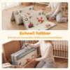 Krabbelmatte Faltbar Beidseitig Spielmatte Baby Mit Verkehrs & Dinosauriermotiv 200 X 180 Cm Für Kinder 0 3 Jahre