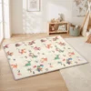 Krabbelmatte Faltbar Beidseitig Spielmatte Baby Mit Verkehrs & Dinosauriermotiv 200 X 180 Cm Für Kinder 0 3 Jahre