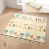 Krabbelmatte Faltbar Beidseitig Spielmatte Baby Mit Waldtieren & Naturmotiv 200 X 180 Cm Für Kinder 0 3 Jahre