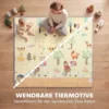 Krabbelmatte Faltbar Beidseitig Spielmatte Baby Mit Waldtieren & Naturmotiv 200 X 180 Cm Für Kinder 0 3 Jahre