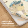 Krabbelmatte Faltbar Beidseitig Spielmatte Baby Mit Waldtieren & Naturmotiv 200 X 180 Cm Für Kinder 0 3 Jahre
