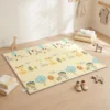 Krabbelmatte Faltbar Beidseitig Spielmatte Baby Mit Waldtieren & Naturmotiv 200 X 180 Cm Für Kinder 0 3 Jahre