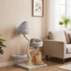 Krabpaal 115 Cm Hoog Kattenboom Met Boomvorm 2 Wasbare Bedden Hangmat Sisal Krabstam, Voor Katten Onder De 6 Kg