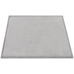 Kruipmat 3 Cm Dikke Speelmat Baby Met Zachte Flanel 127 X 127 Cm Antislip Waterafstotend Lichtgrijs