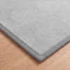 Kruipmat 3 Cm Dikke Speelmat Baby Met Zachte Flanel 127 X 127 Cm Antislip Waterafstotend Lichtgrijs