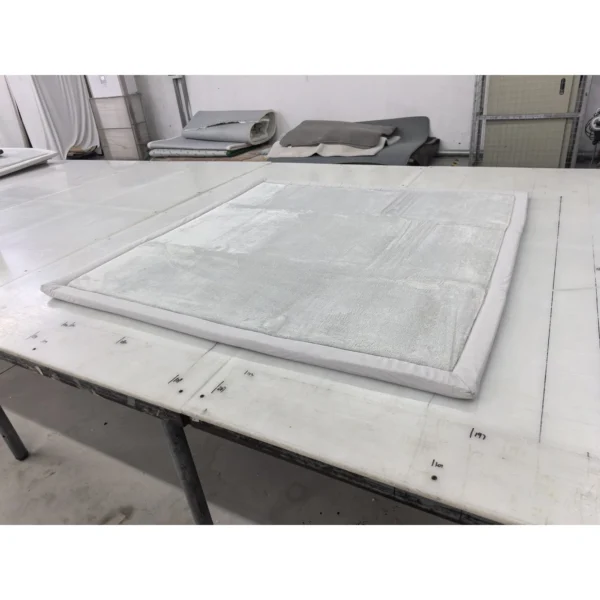 Kruipmat 3 Cm Dikke Speelmat Baby Met Zachte Flanel 127 X 127 Cm Antislip Waterafstotend Lichtgrijs