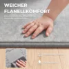 Kruipmat 3 Cm Dikke Speelmat Baby Met Zachte Flanel 127 X 127 Cm Antislip Waterafstotend Lichtgrijs