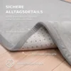 Kruipmat 3 Cm Dikke Speelmat Baby Met Zachte Flanel 127 X 127 Cm Antislip Waterafstotend Lichtgrijs