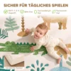 Kruipmat Speelmat Baby Met Dierenbosmotief Zachte Flanel 150 X 200 Cm Antislip, Waterafstotend 0 3 Jaar