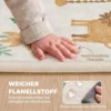 Kruipmat Speelmat Baby Met Dierenbosmotief Zachte Flanel 150 X 200 Cm Antislip, Waterafstotend 0 3 Jaar