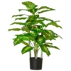 Kunstplant, Plastic Plant, Cementpot, Binnen En Buiten, 95 Cm, Groen