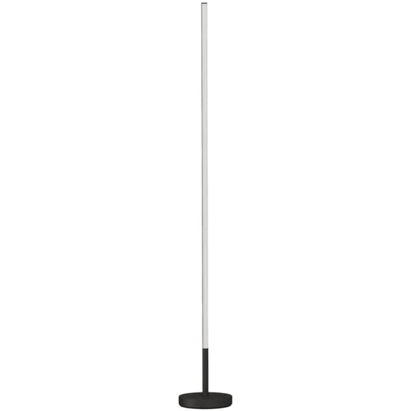 LED hoeklamp, Moderne Staande Lamp, 1450 Lm, 3 Helderheidsniveaus, Voetschakelaar, 3000 K, Woon /slaapkamer, Zwart