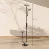 LED plafondlamp Met Bijzettafel En Leeslamp, Dimbare Staande Lamp Met Afstandsbediening, 4 Kleurtemperaturen