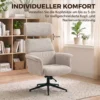 Loungesessel 360 Grad Drehbar Relaxsessel Mit Hocker Beige