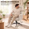 Loungesessel 360 Grad Drehbar Relaxsessel Mit Hocker Beige
