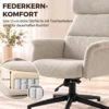 Loungesessel 360 Grad Drehbar Relaxsessel Mit Hocker Beige