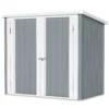 Metalen Apparatenhuis 1,1 M², Gereedschapsschuur Met Lessenaarsdak Afsluitbare Dubbele Deuren, 147 X 86 X 134 Cm