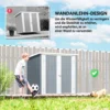 Metalen Apparatenhuis 1,1 M², Gereedschapsschuur Met Lessenaarsdak Afsluitbare Dubbele Deuren, 147 X 86 X 134 Cm