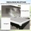 Metalen Tuinhuisje 1,37 M², Afsluitbaar Tuinhuisje Met Ventilatie Zadeldak Handschoenen, 163 X 90 X 179 Cm