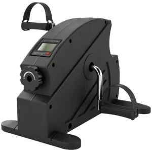 Mini Heimtrainer Pedaltrainer Mit Stufenlosem Widerstand LCD Display 4 fach Verstellbaren Pedalriemen Griff